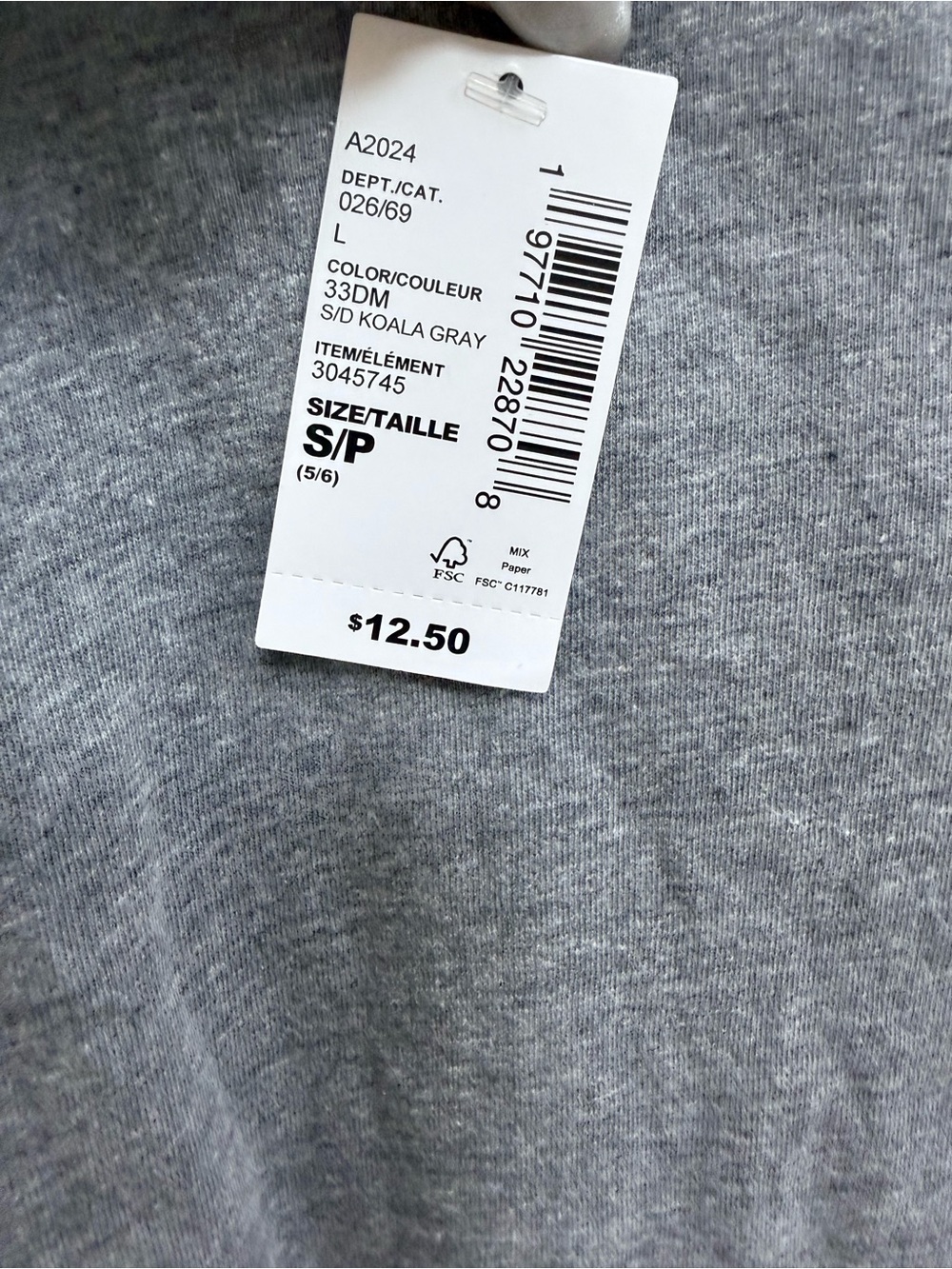 NWT The Children’s Place “Lucky Shirt” Grey and Green T-Shirt, Size 5/5 (Small) - Picture 2 of 4